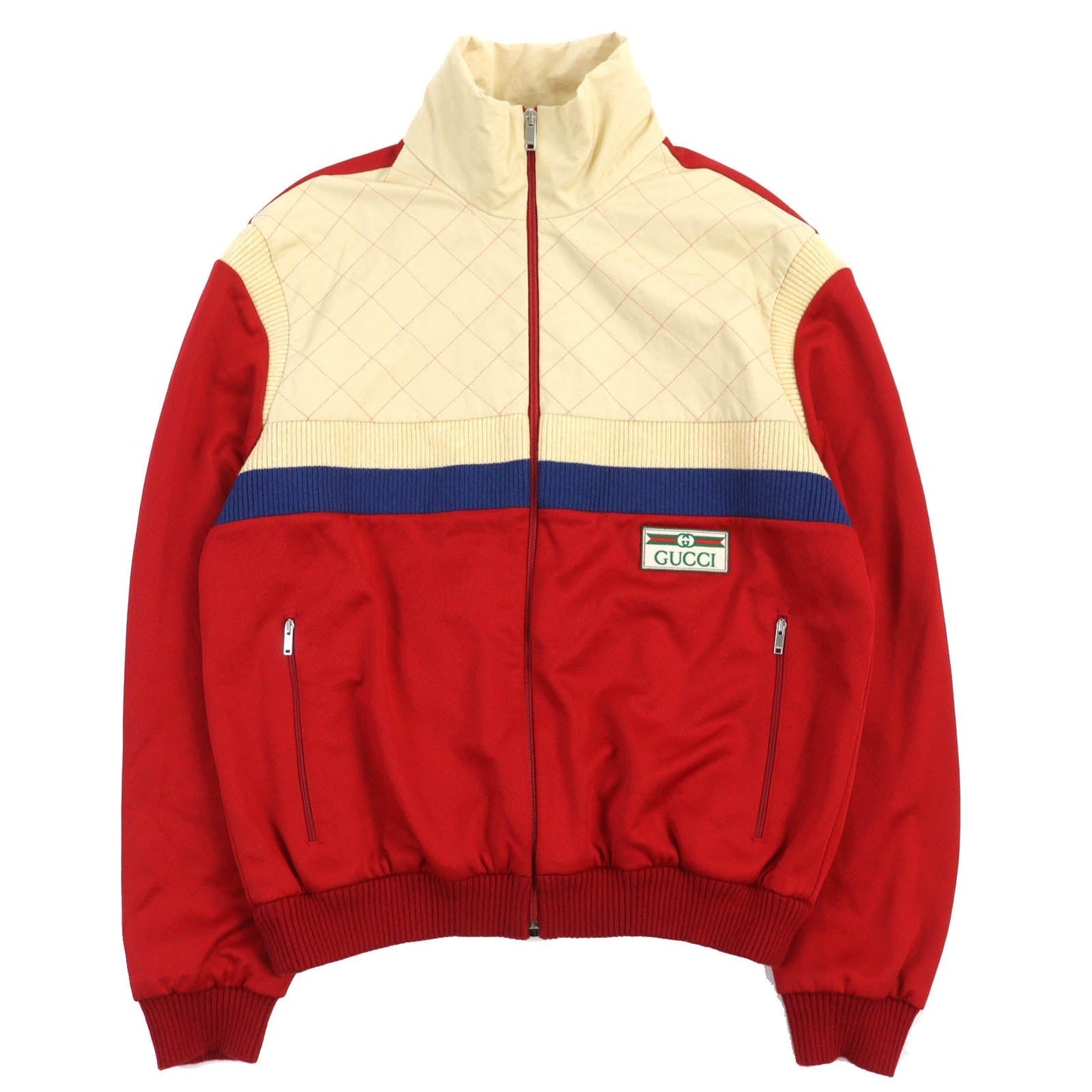 GUCCI No color jacket 625287 polyester Red Beige Blue S