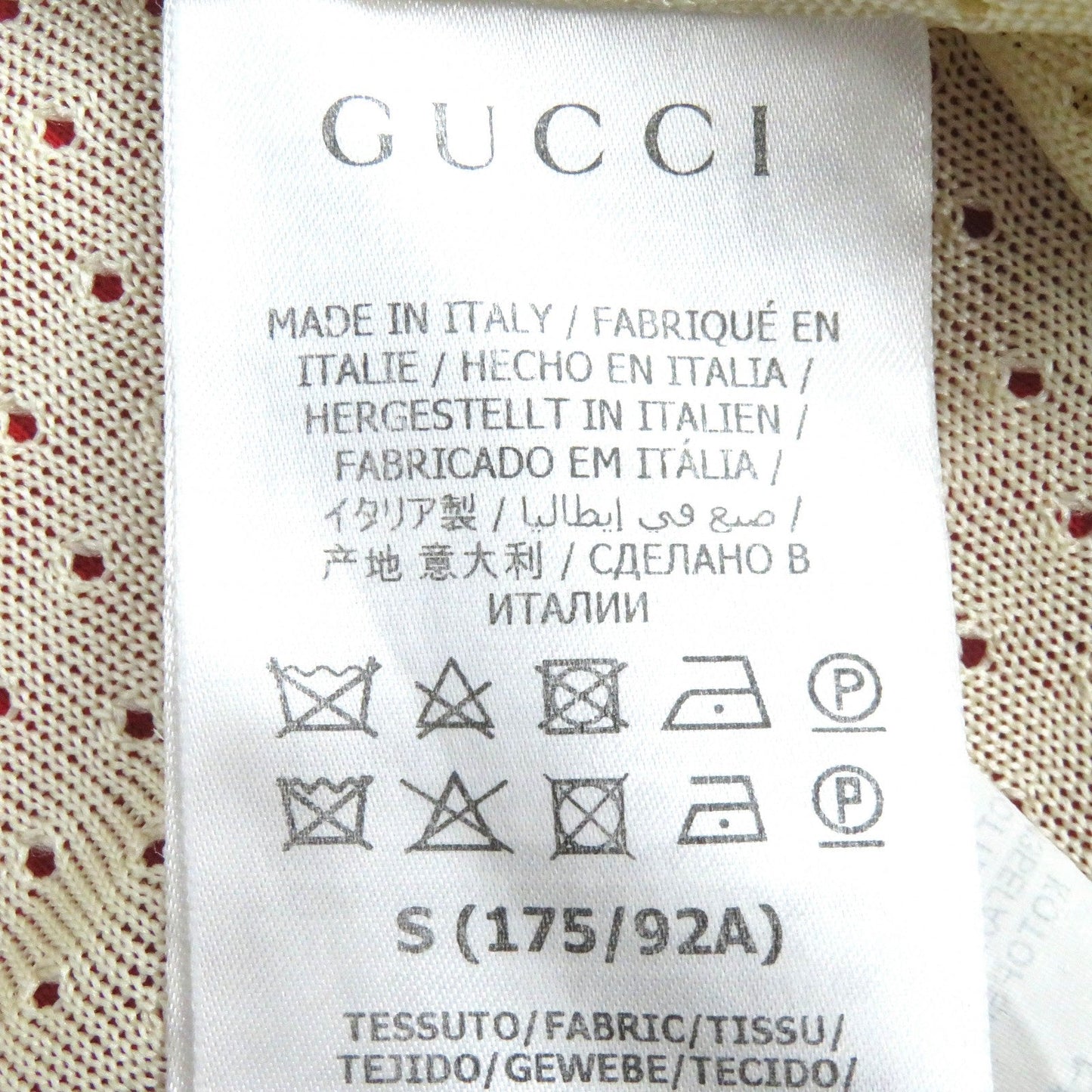GUCCI No color jacket 625287 polyester Red Beige Blue S