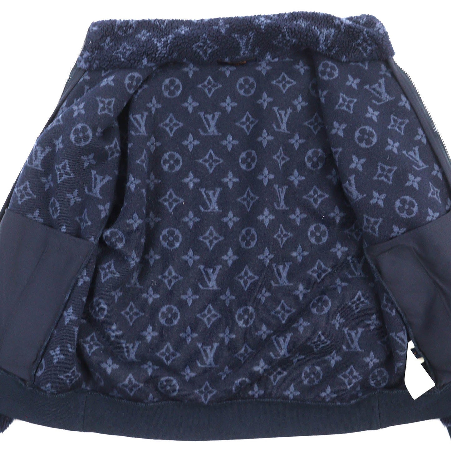 LOUIS VUITTON Blouson polyester Navy Blue type S