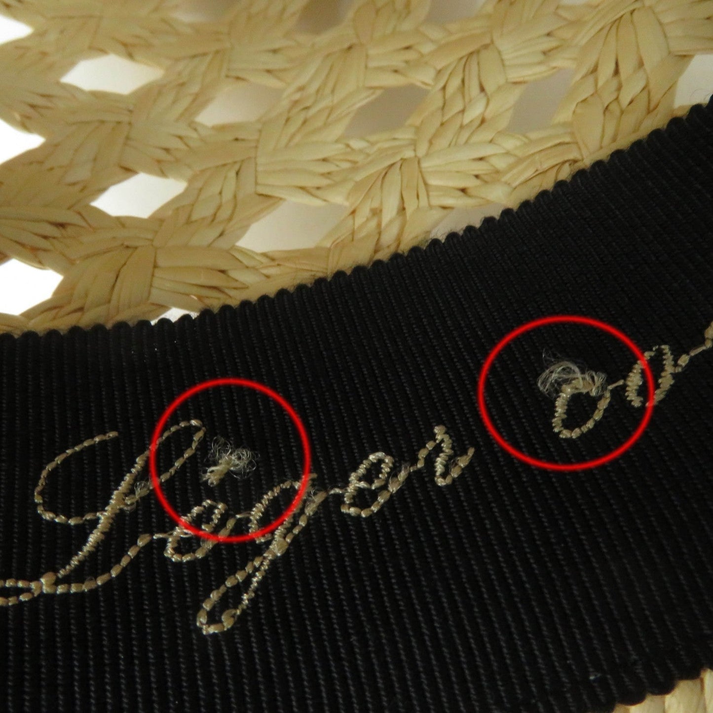 HERMES hat Straw natural Eleonora 58