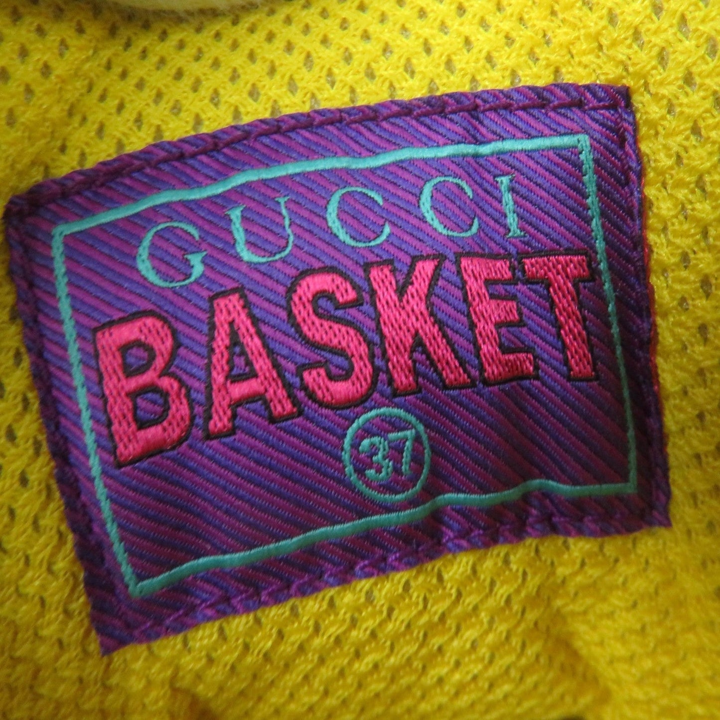 GUCCI High cut sneakers 661310 leather multicolor BASKET 37