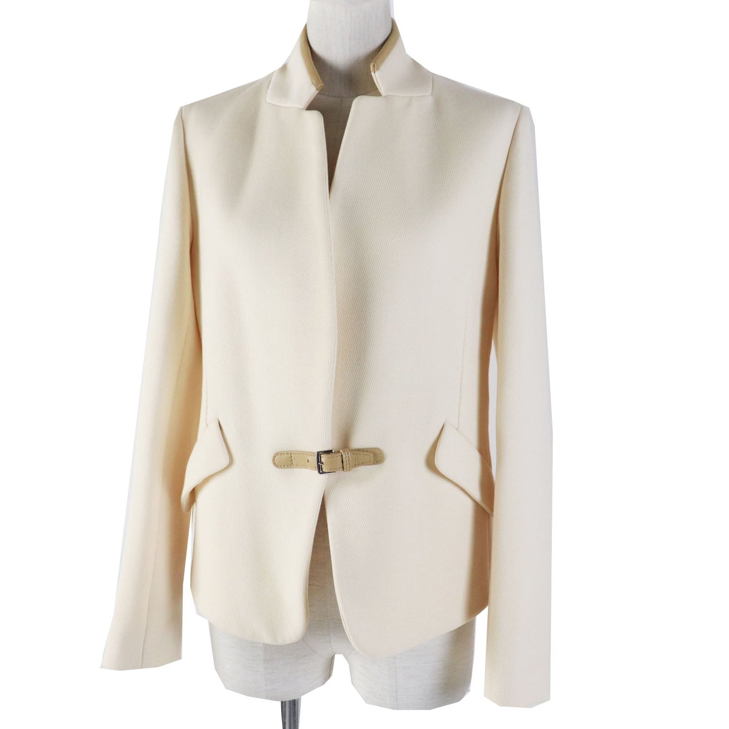 HERMES Other outerwear wool Ivory beige Prefall collection 36