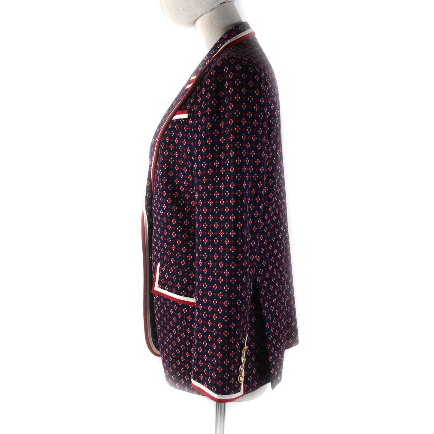 GUCCI Jacket 577385 cotton Navy red 42