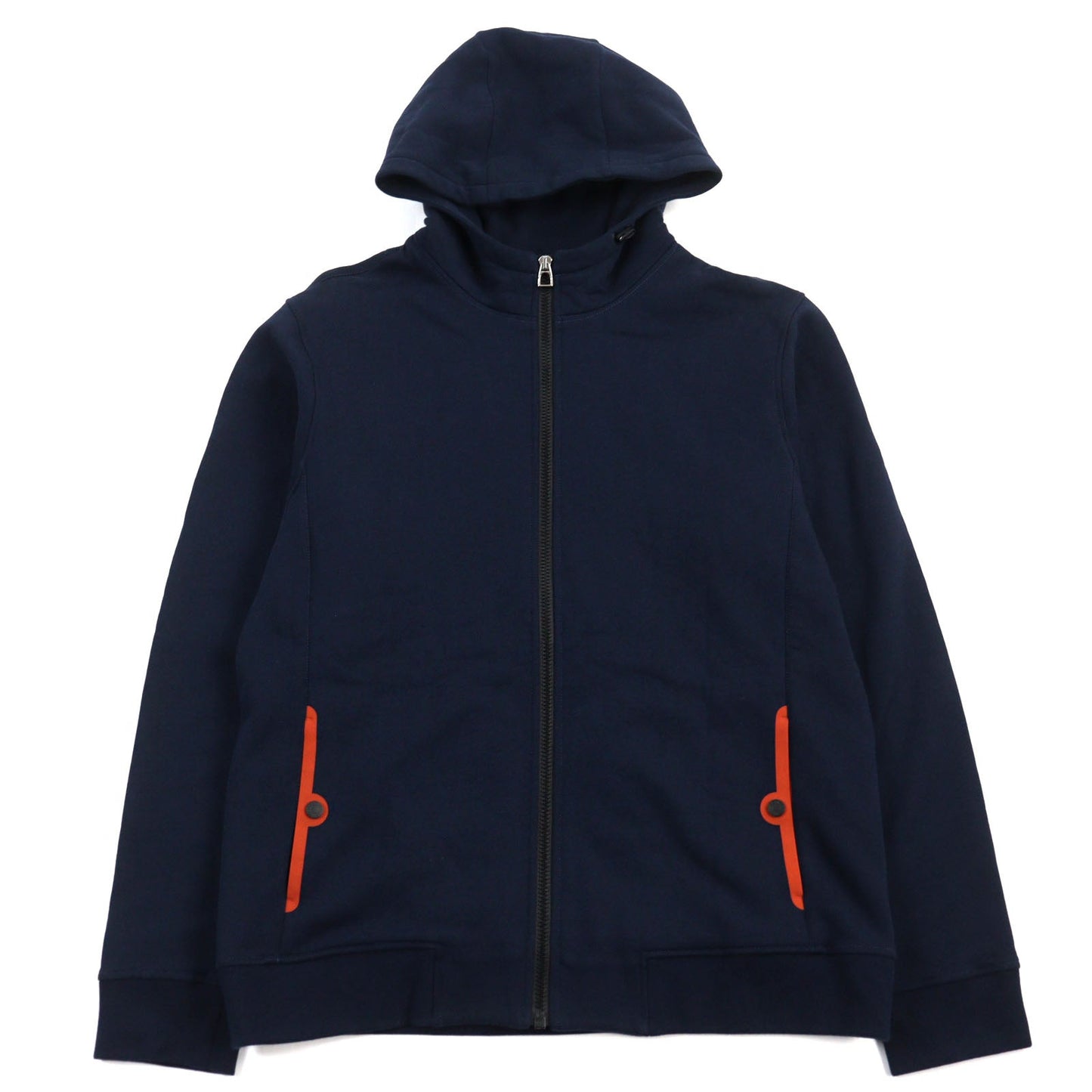 HERMES Hoodie H800742E cotton Navy Hermes Fit L