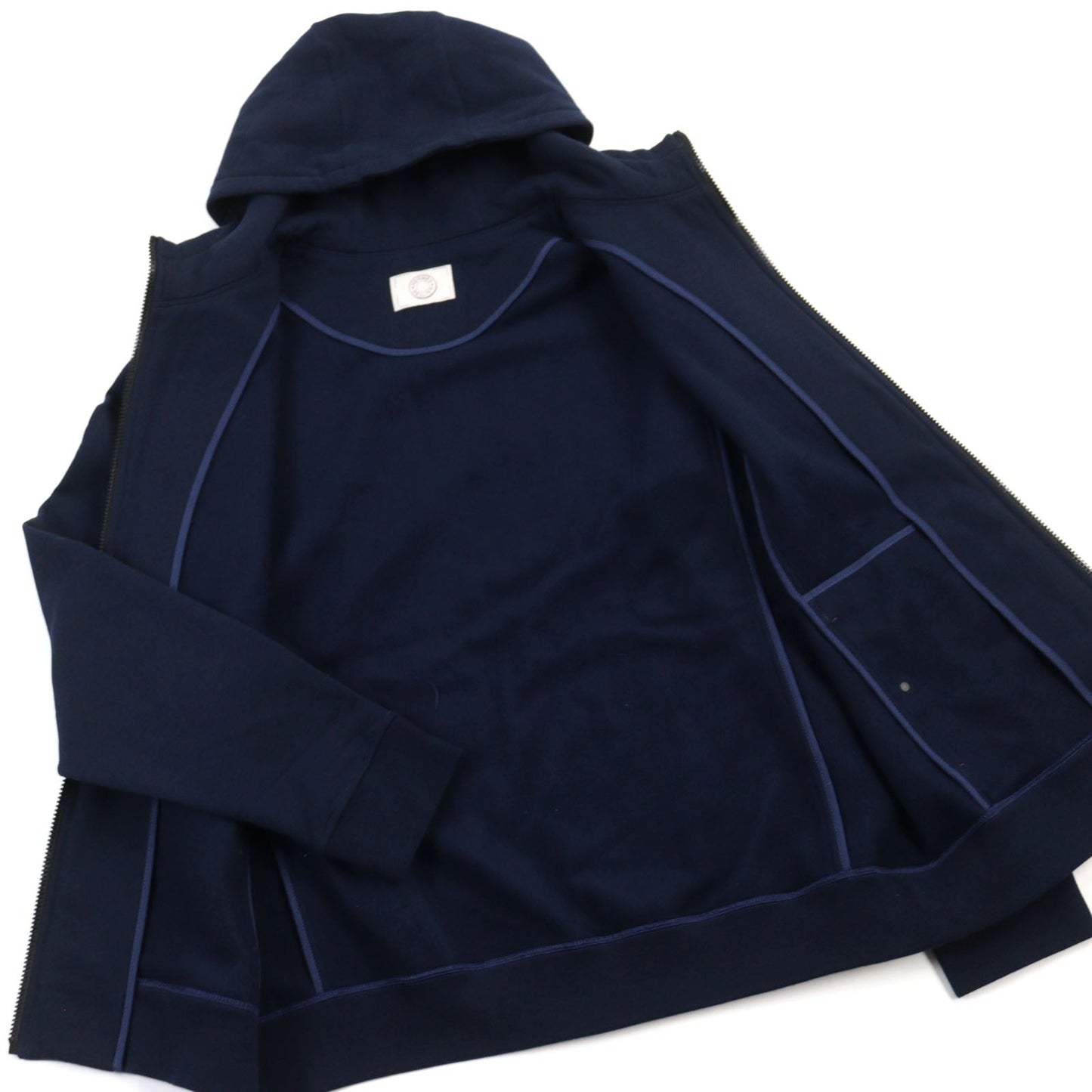 HERMES Hoodie H800742E cotton Navy Hermes Fit L