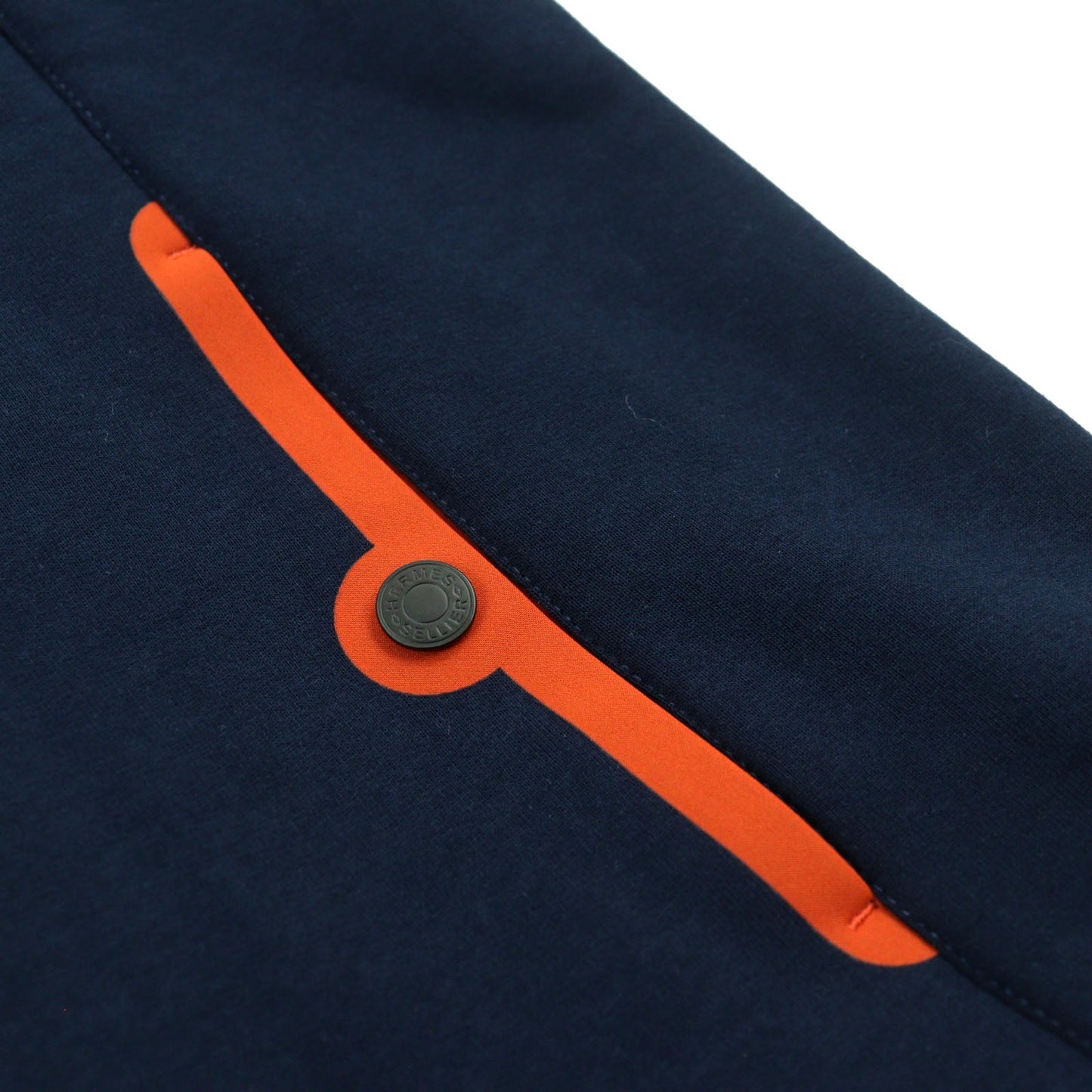 HERMES Hoodie H800742E cotton Navy Hermes Fit L