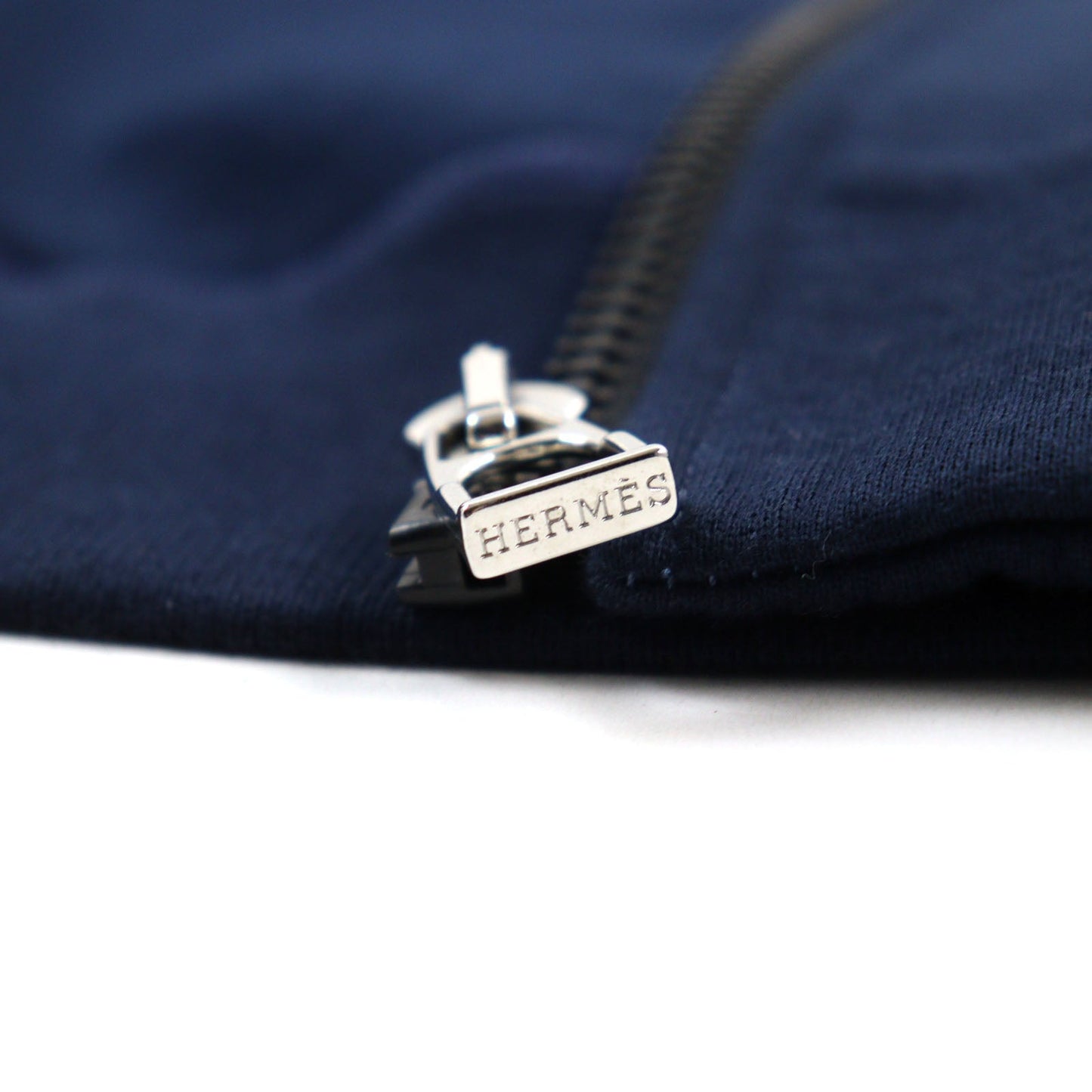 HERMES Hoodie H800742E cotton Navy Hermes Fit L