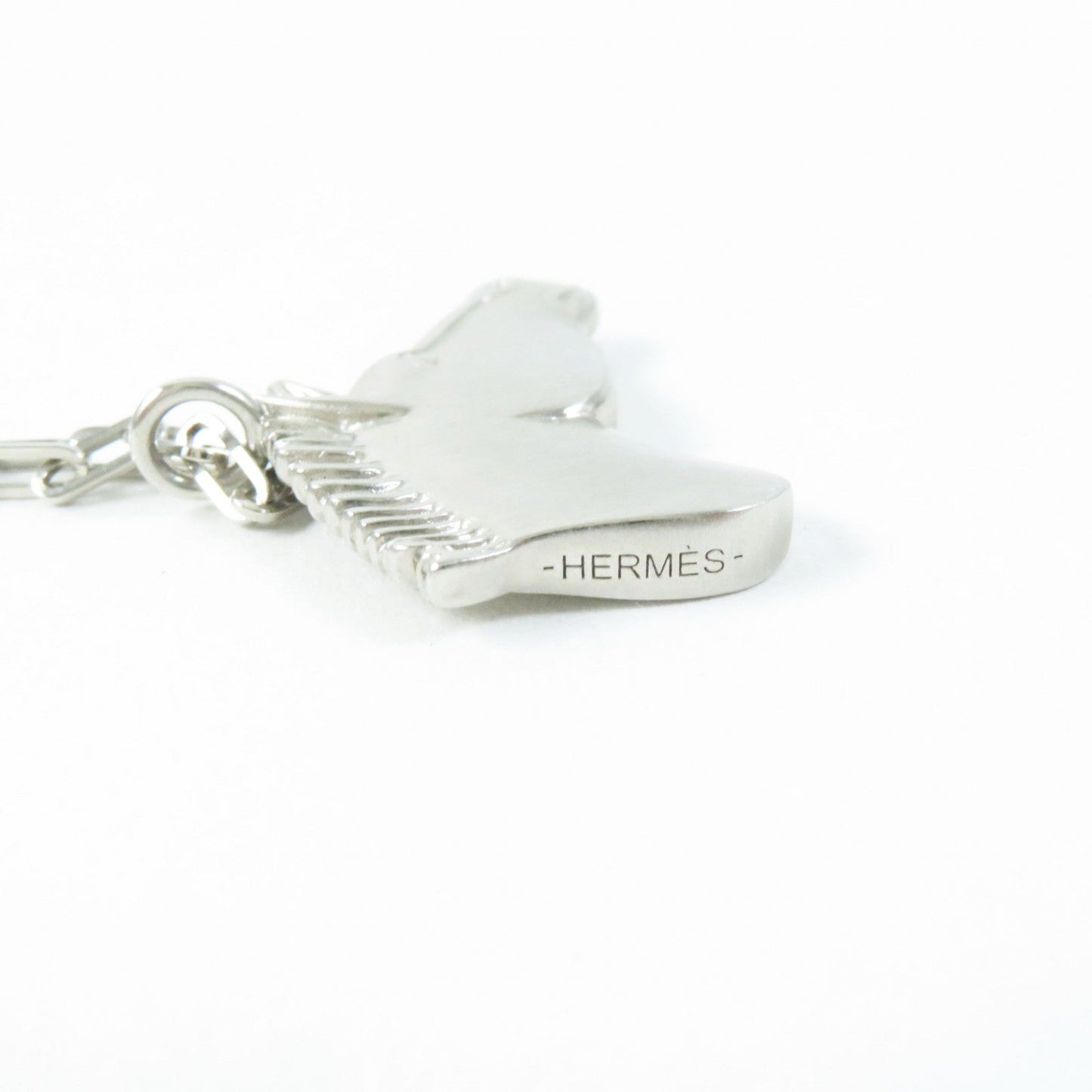 HERMES Necklace Palladium plated Silver Talisman