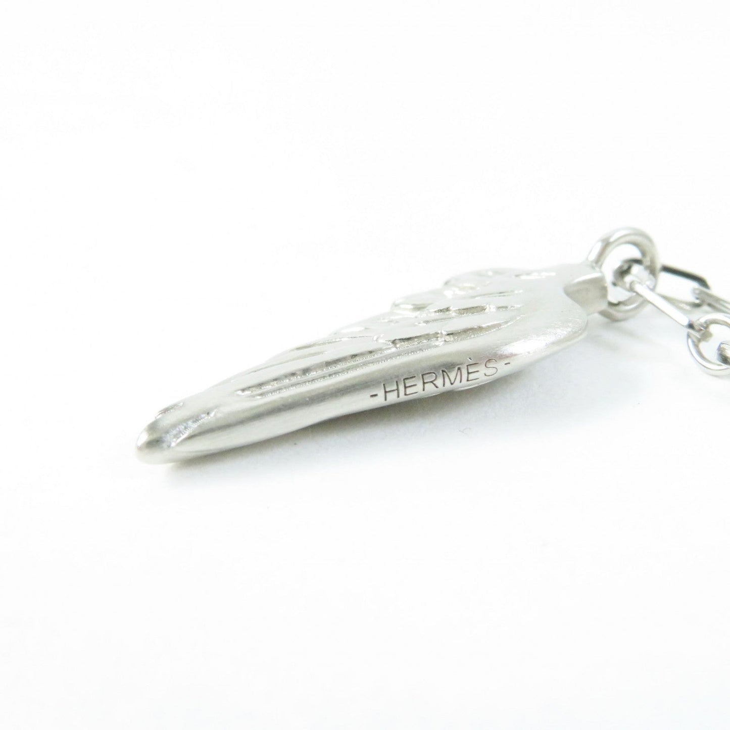 HERMES Necklace Palladium plated Silver Talisman