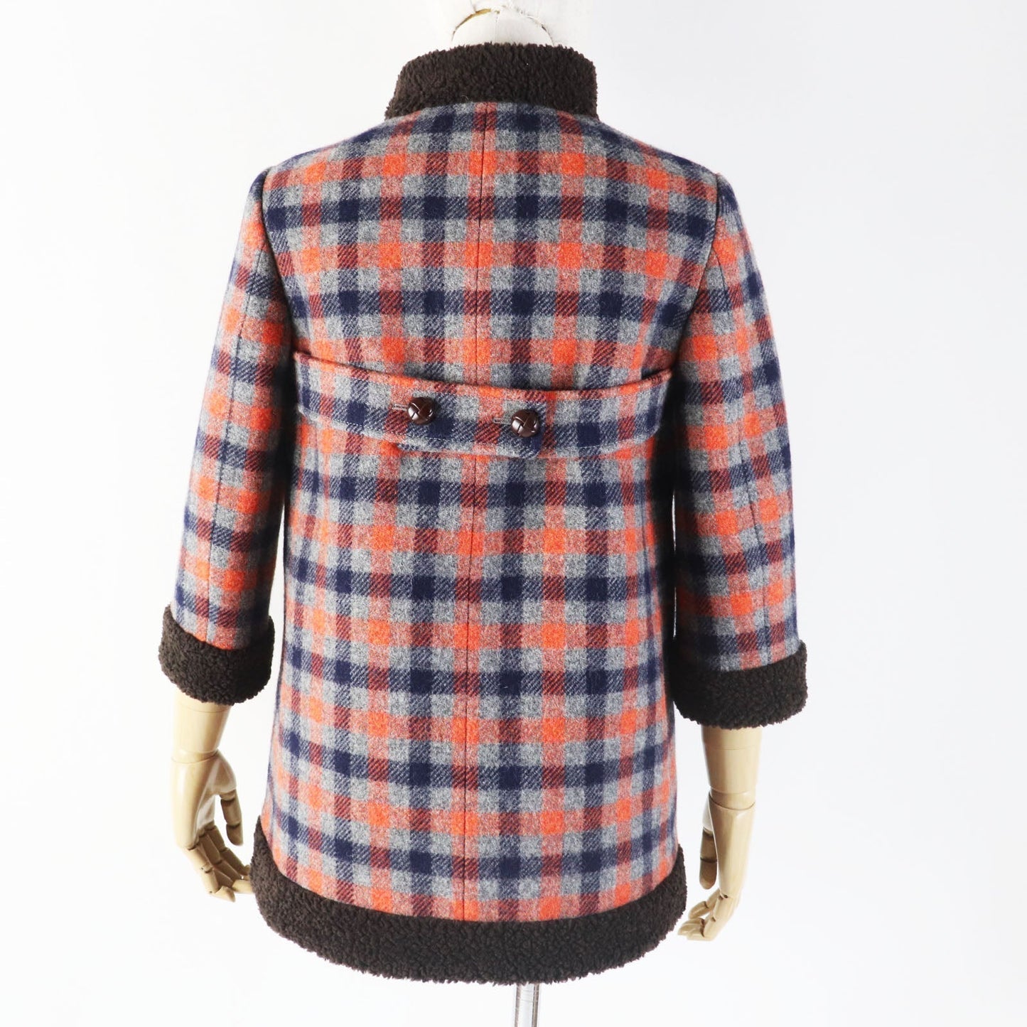 GUCCI coat 633365 wool Multi Rave Like You Are Five 38