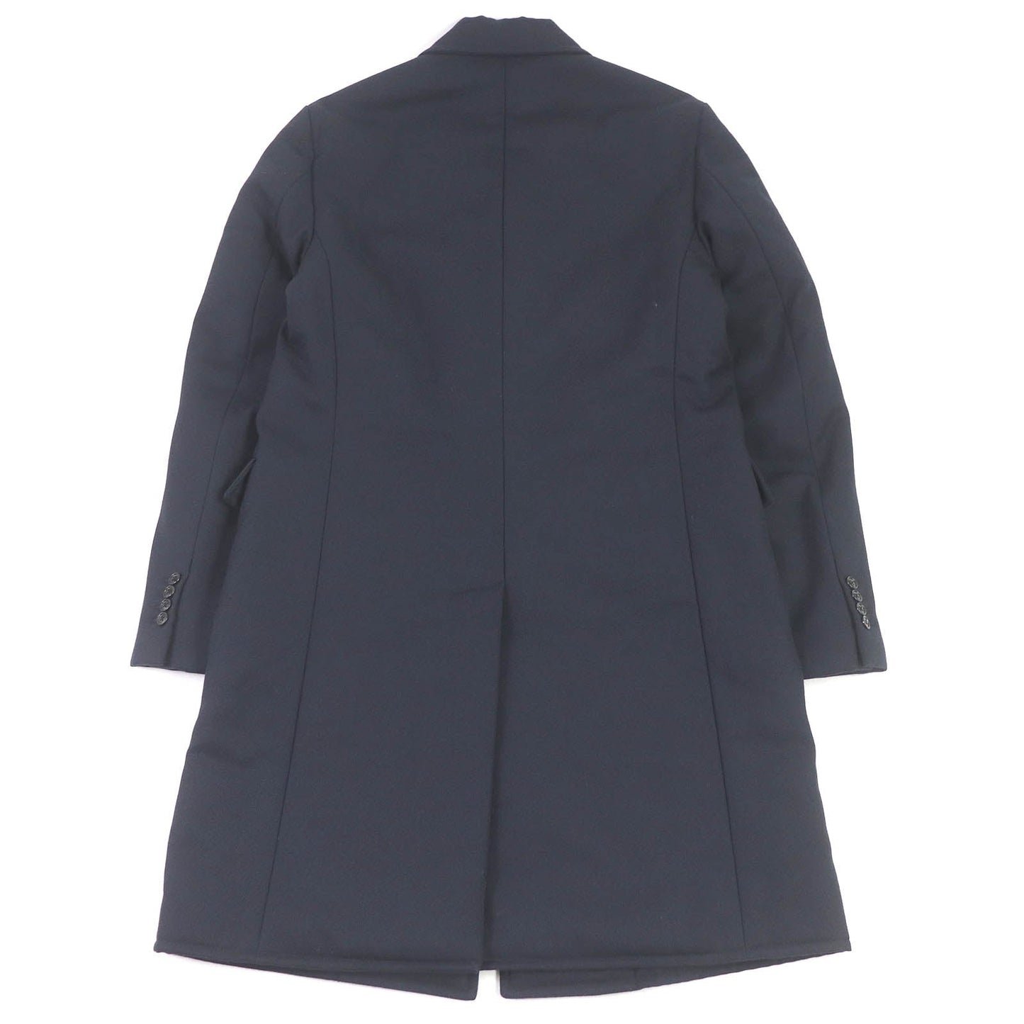 HERMES Chester coat wool Navy 50