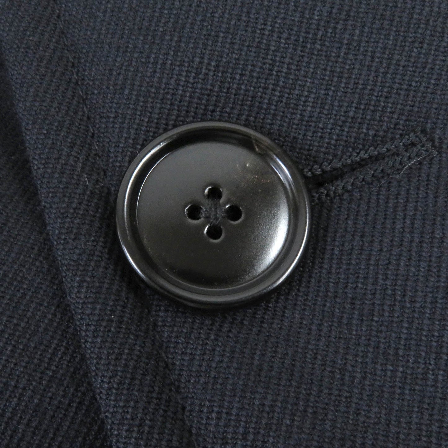 HERMES Chester coat wool Navy 50