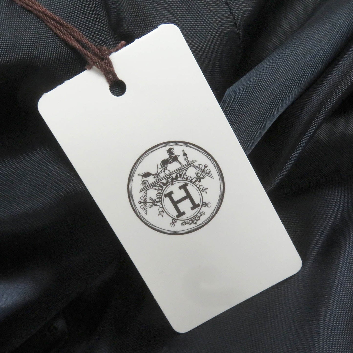 HERMES Chester coat wool Navy 50