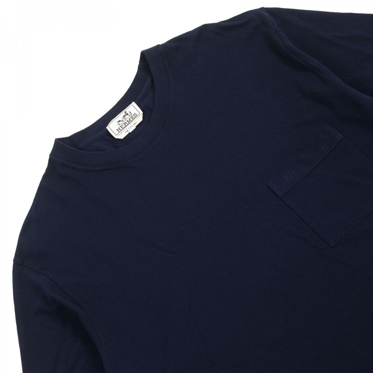 HERMES Short sleeve T-shirt cotton Dark navy