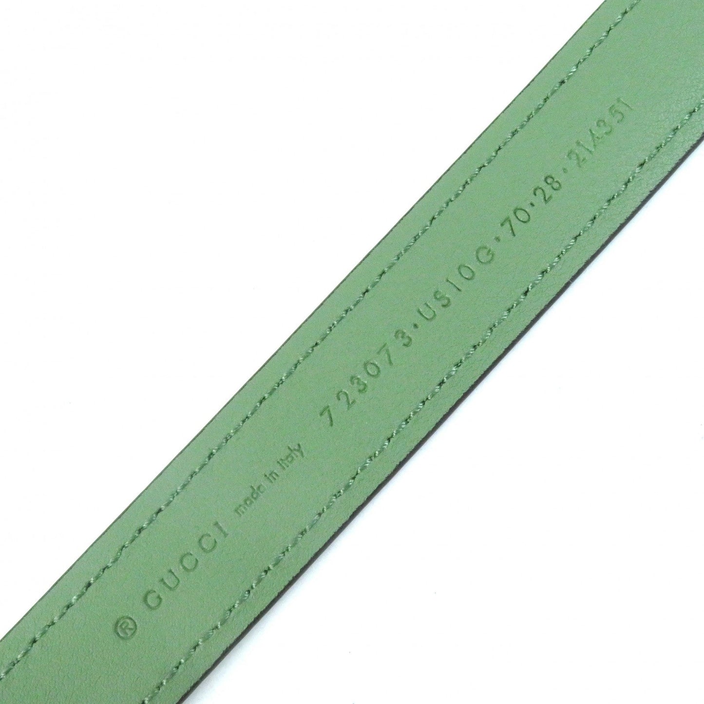 GUCCI belt 723073 leather green Blondy