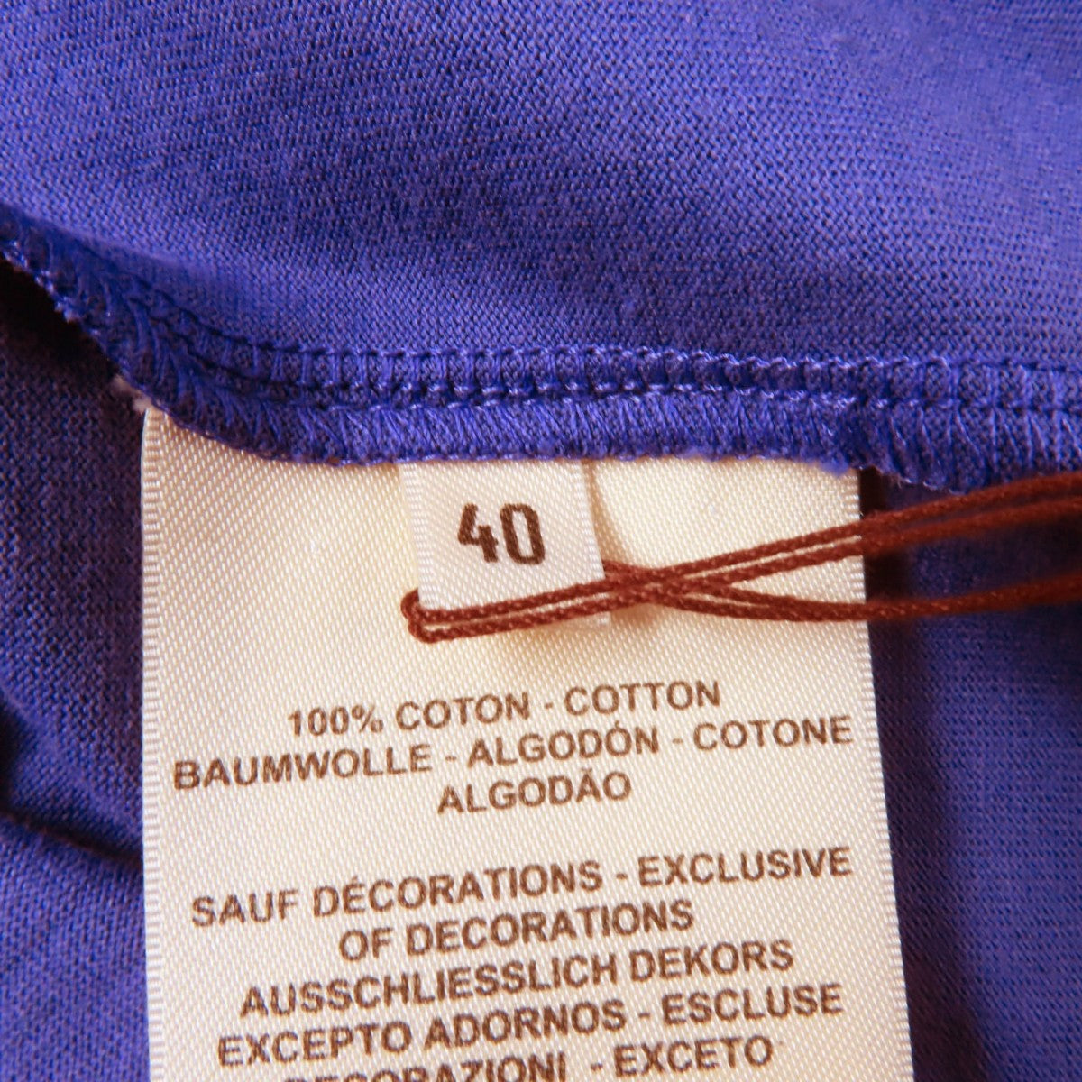 HERMES one piece 3H4508DL cotton purple 40