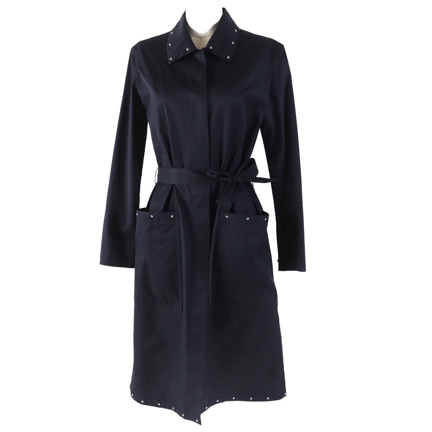 HERMES one piece 2E0510D4 cotton black 34