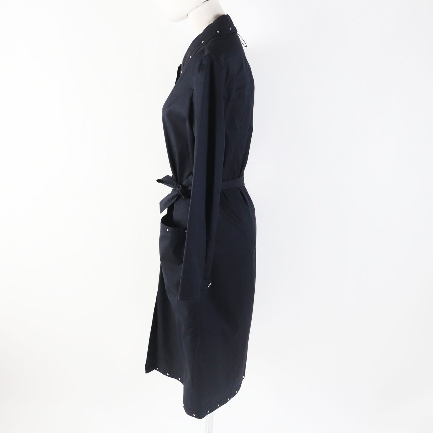 HERMES one piece 2E0510D4 cotton black 34
