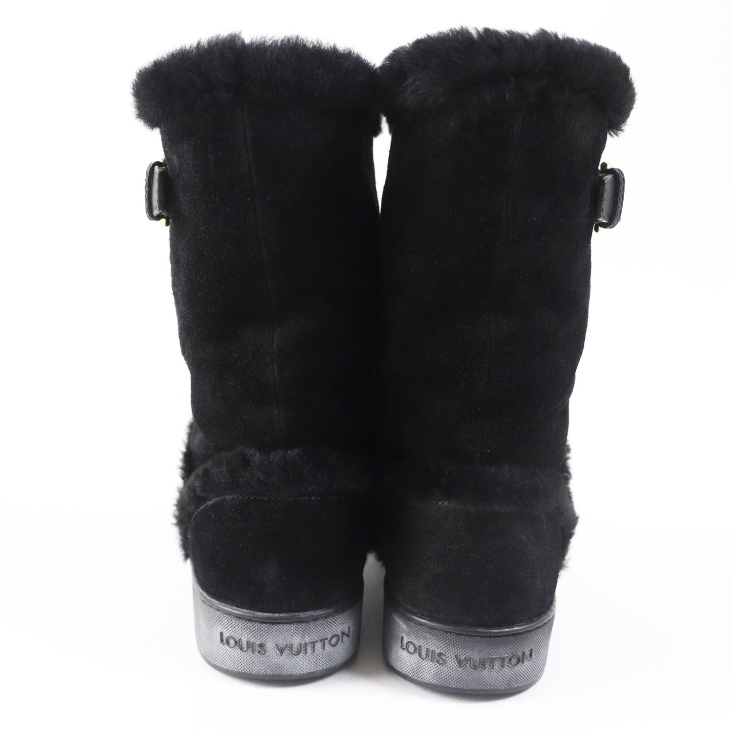 LOUIS VUITTON boots Mouton black 38.5