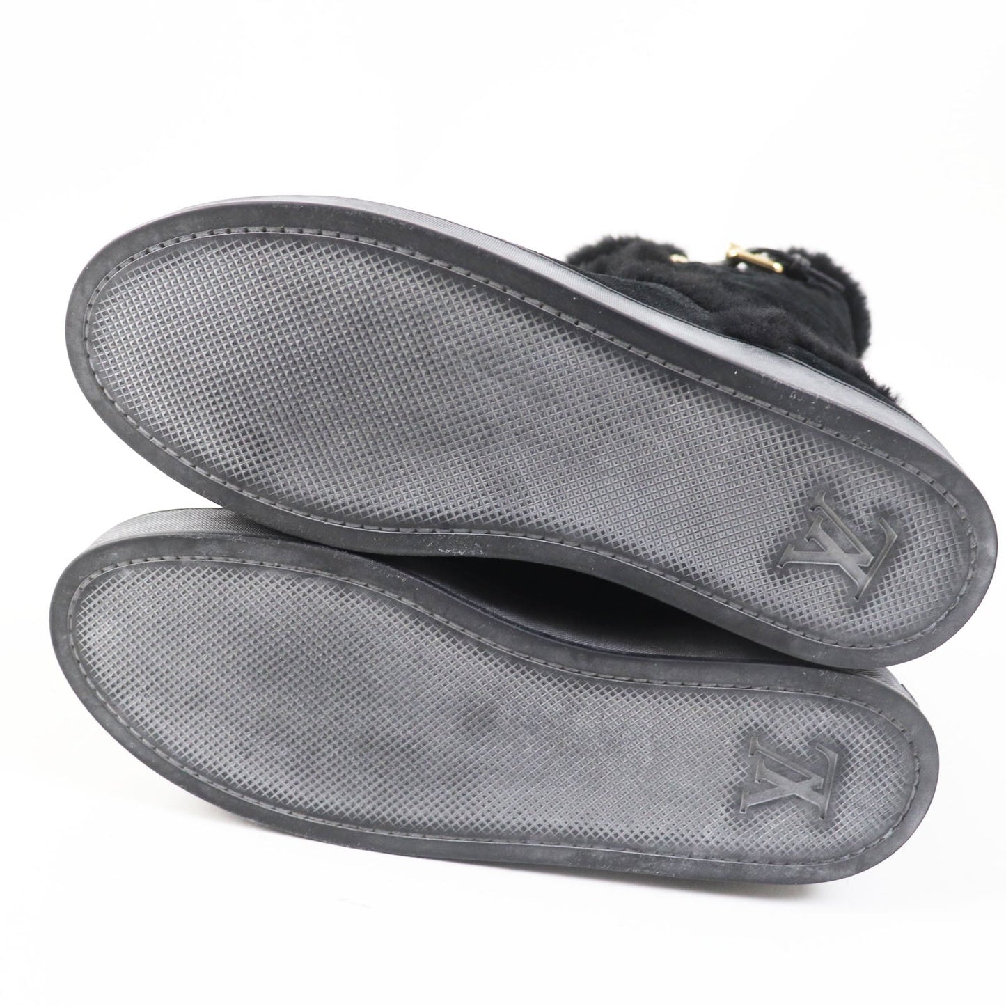 LOUIS VUITTON boots Mouton black 38.5