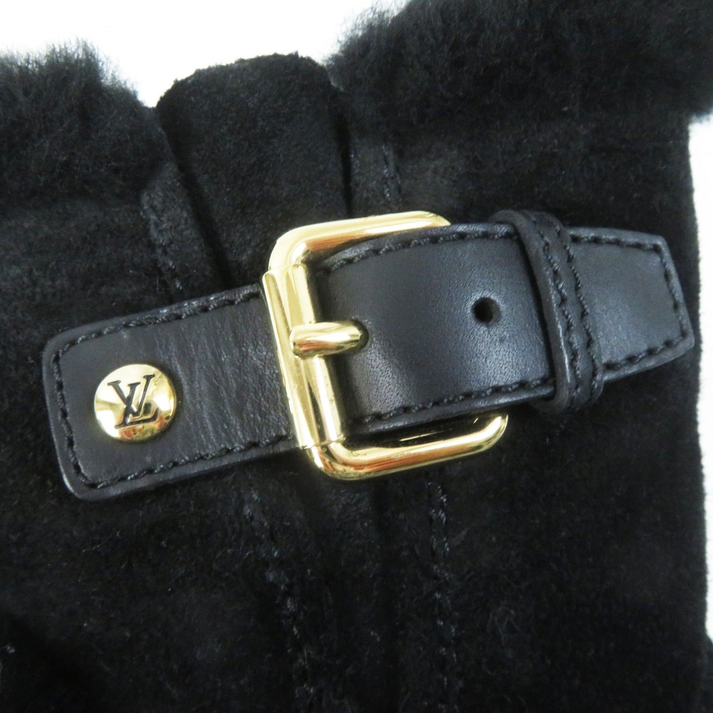 LOUIS VUITTON boots Mouton black 38.5
