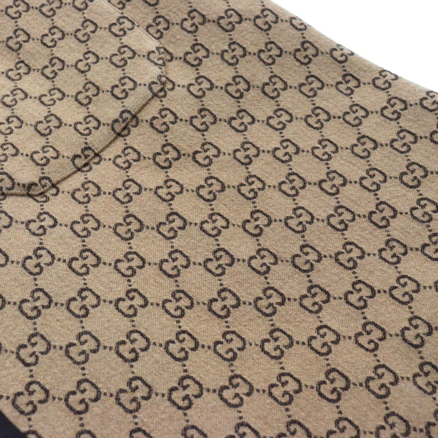 GUCCI Chester coat 598710 wool Beige All-over Pattern 50