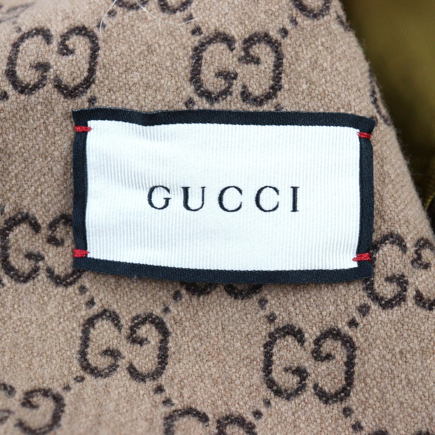 GUCCI Chester coat 598710 wool Beige All-over Pattern 50