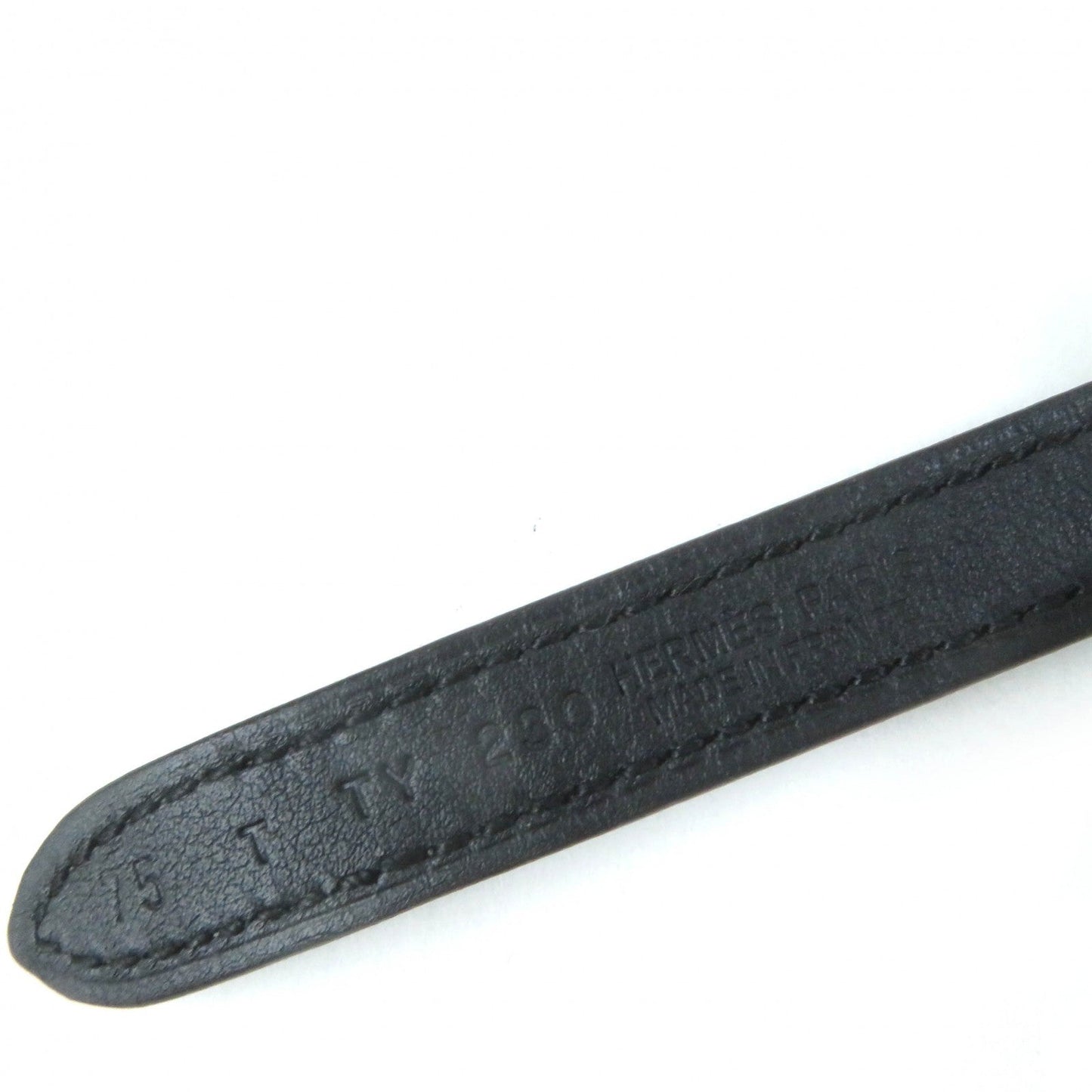 HERMES belt leather Dark brown focus