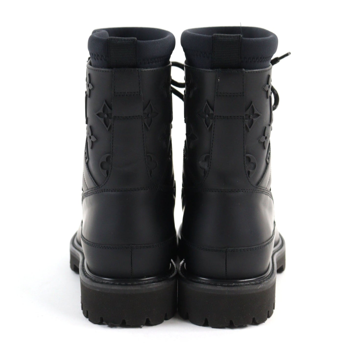 LOUIS VUITTON boots leather black Landscape Line 5.5