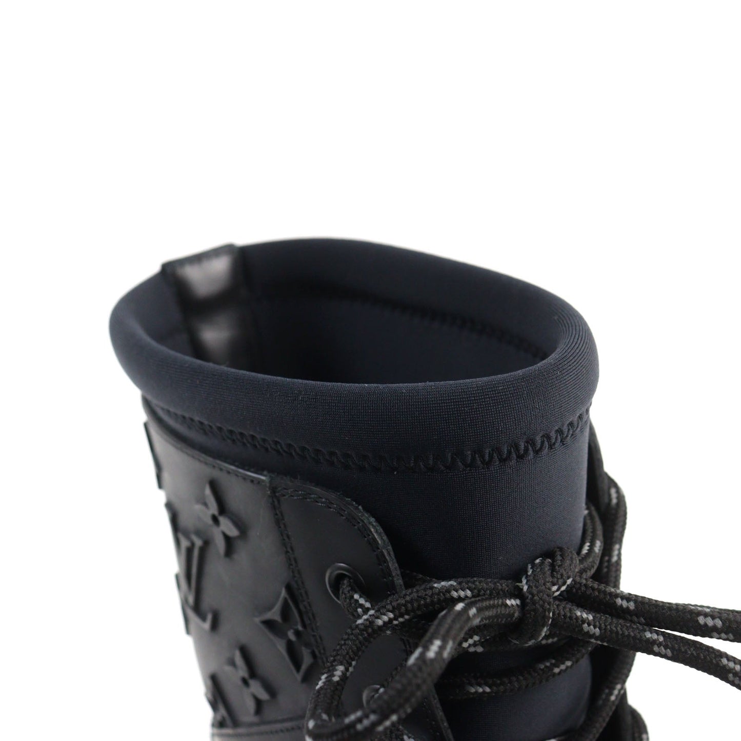 LOUIS VUITTON boots leather black Landscape Line 5.5