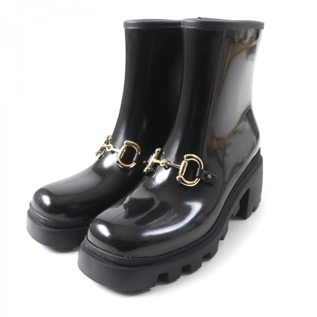 GUCCI boots 670407 rubber black 41