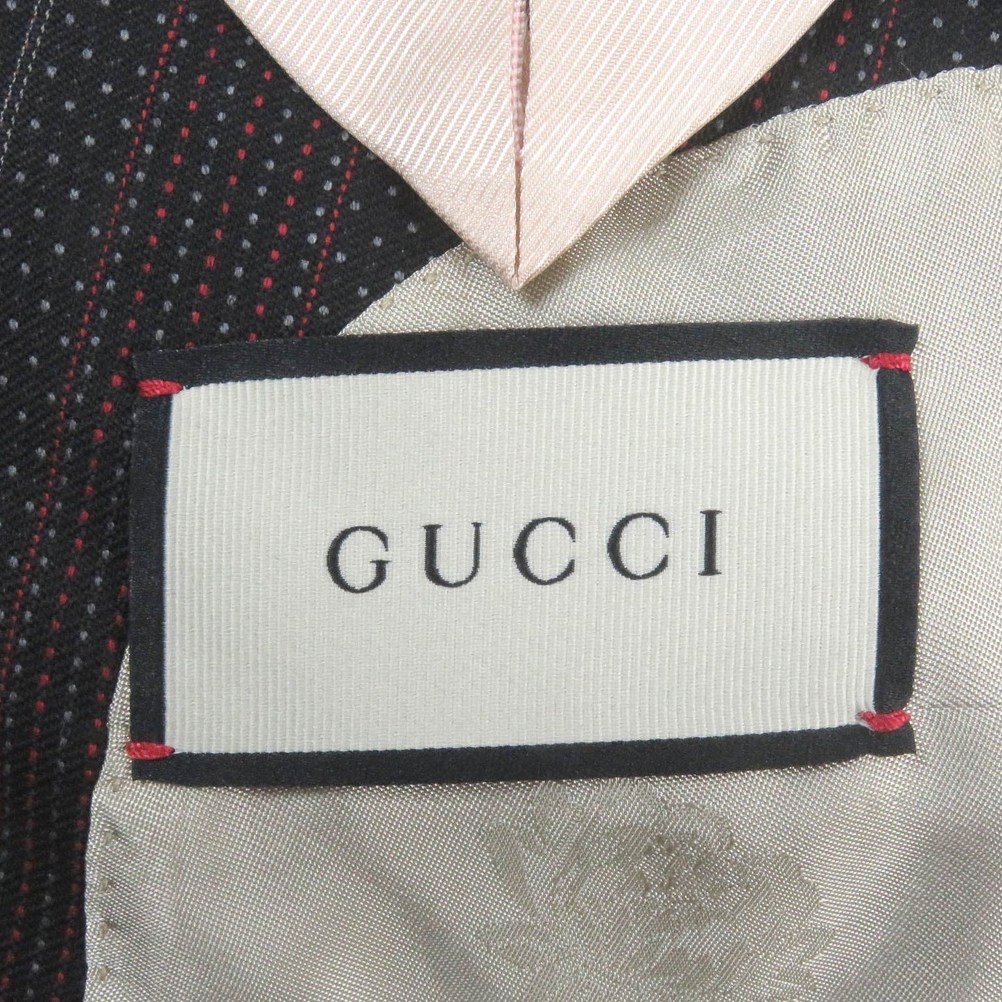 GUCCI suit 605347 wool black 54