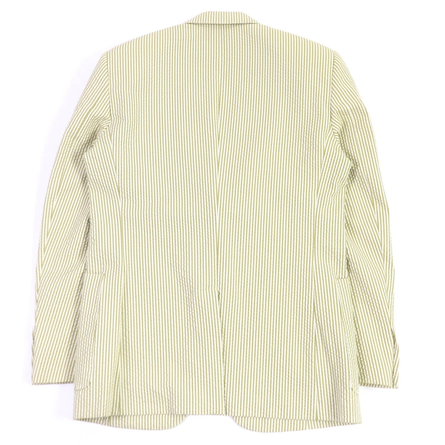HERMES tailored jacket cotton Khaki type 48