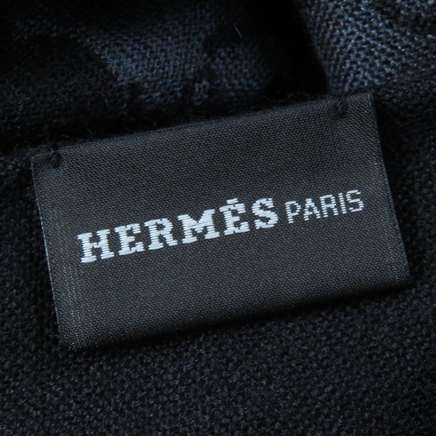 HERMES Stall cashmere Black navy