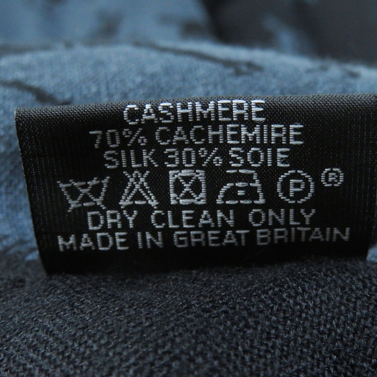 HERMES Stall cashmere Black navy