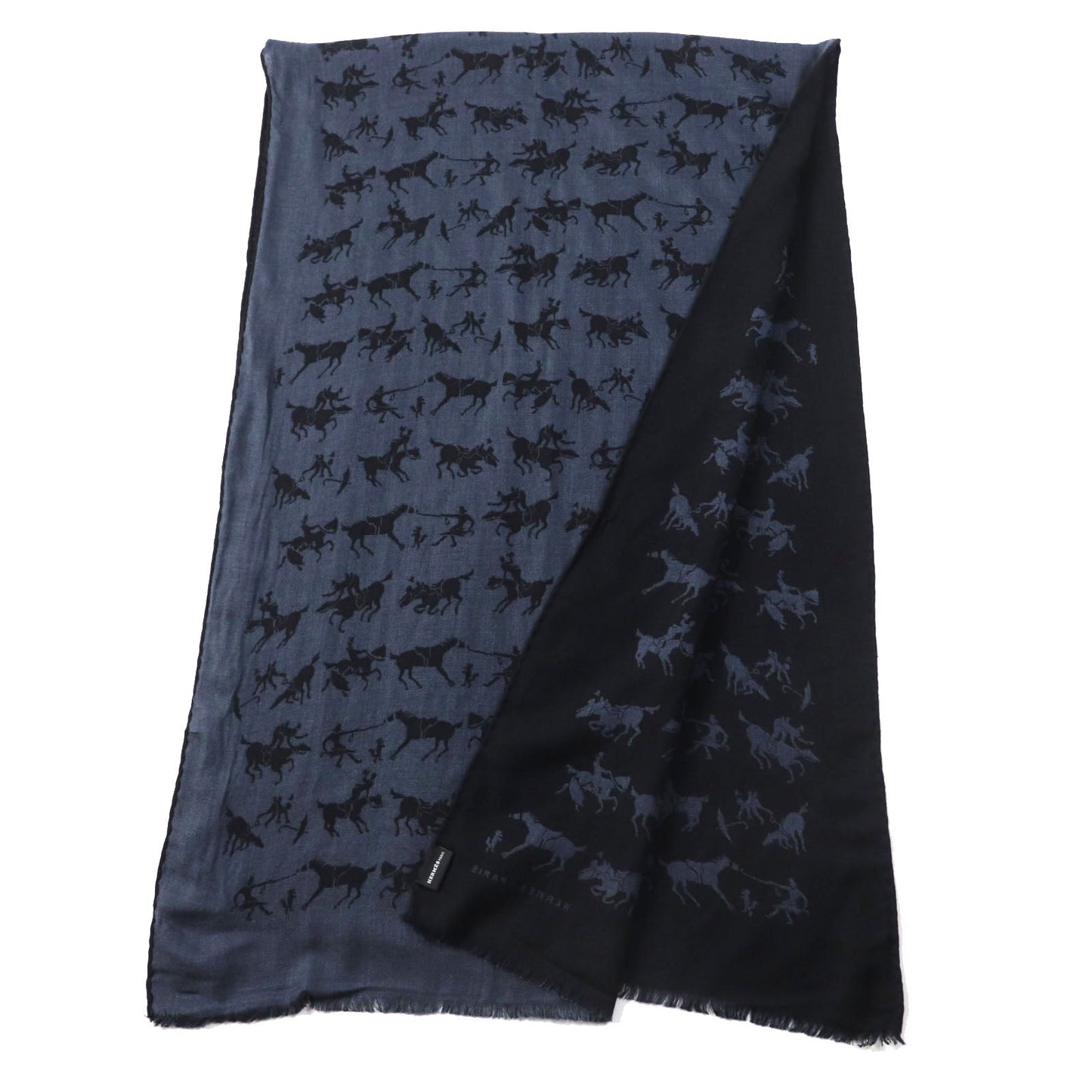 HERMES Stall cashmere Black navy