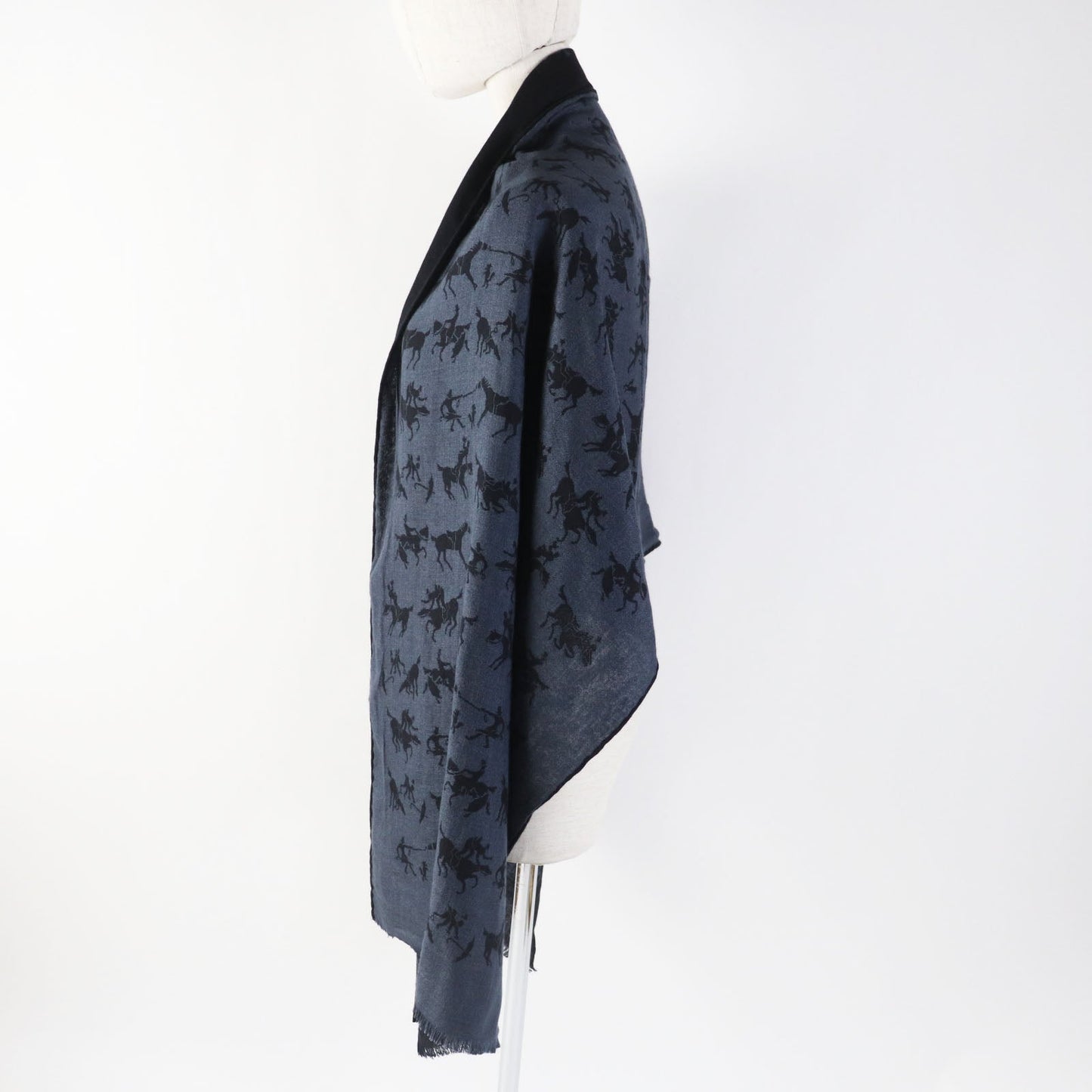 HERMES Stall cashmere Black navy