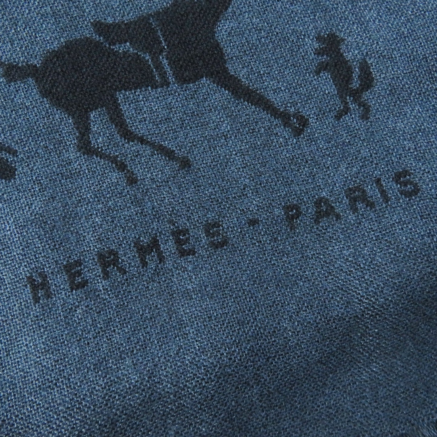 HERMES Stall cashmere Black navy