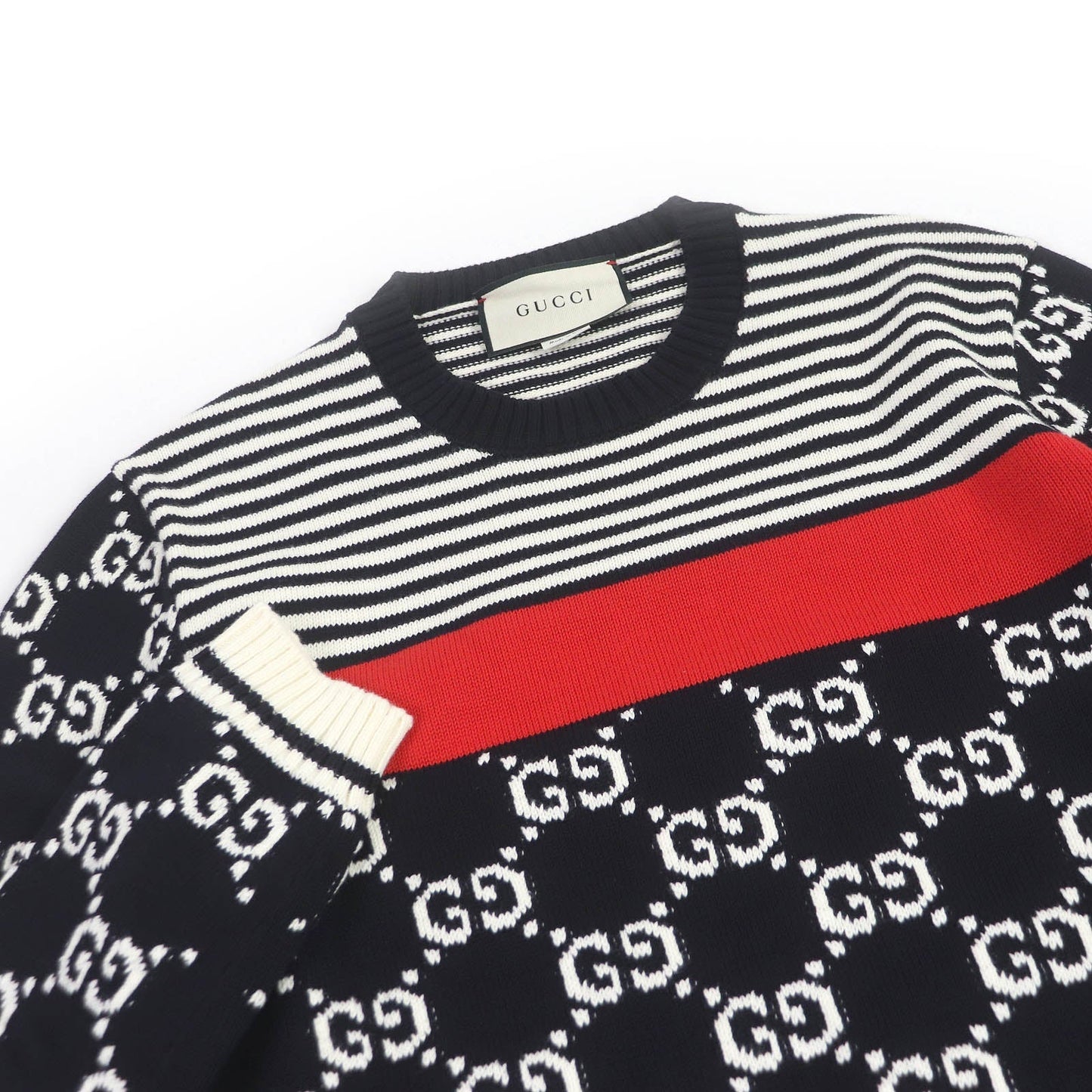 GUCCI sweater 496458 cotton black M