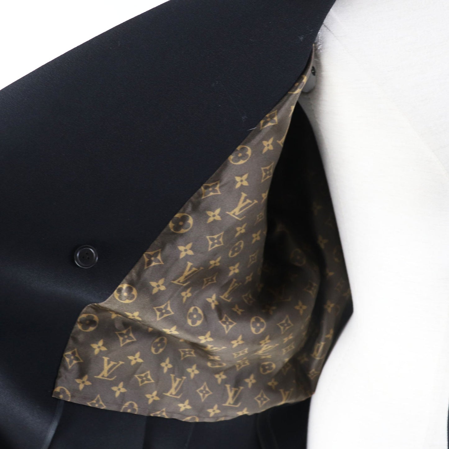 LOUIS VUITTON coat wool black 36