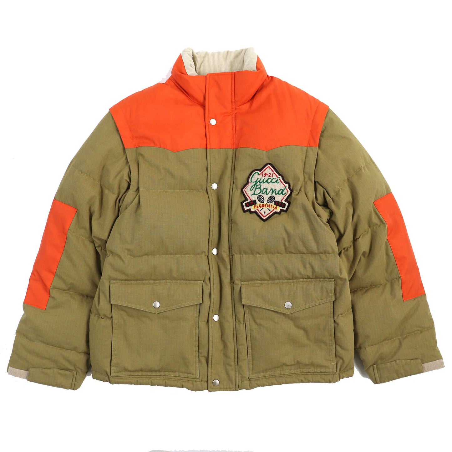 GUCCI Down vest 641311 cotton Camel Orange 46