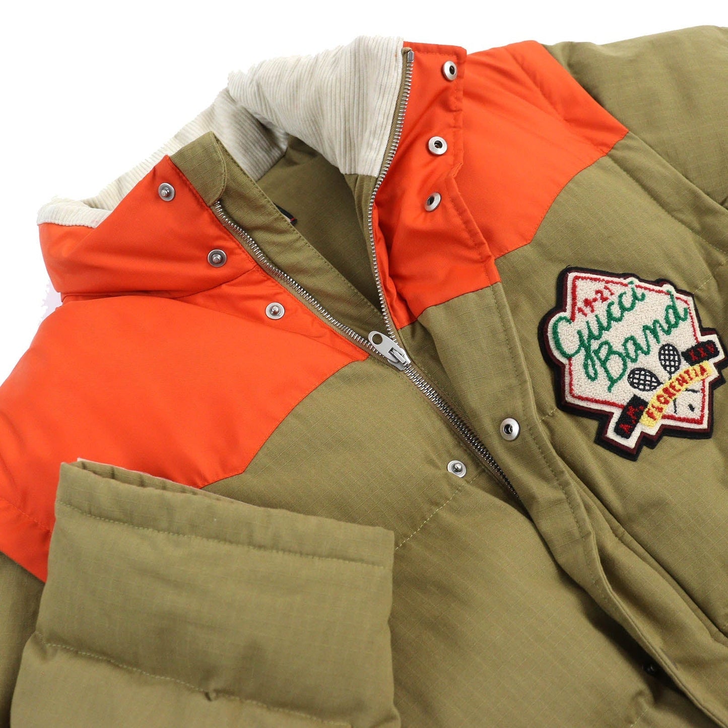 GUCCI Down vest 641311 cotton Camel Orange 46