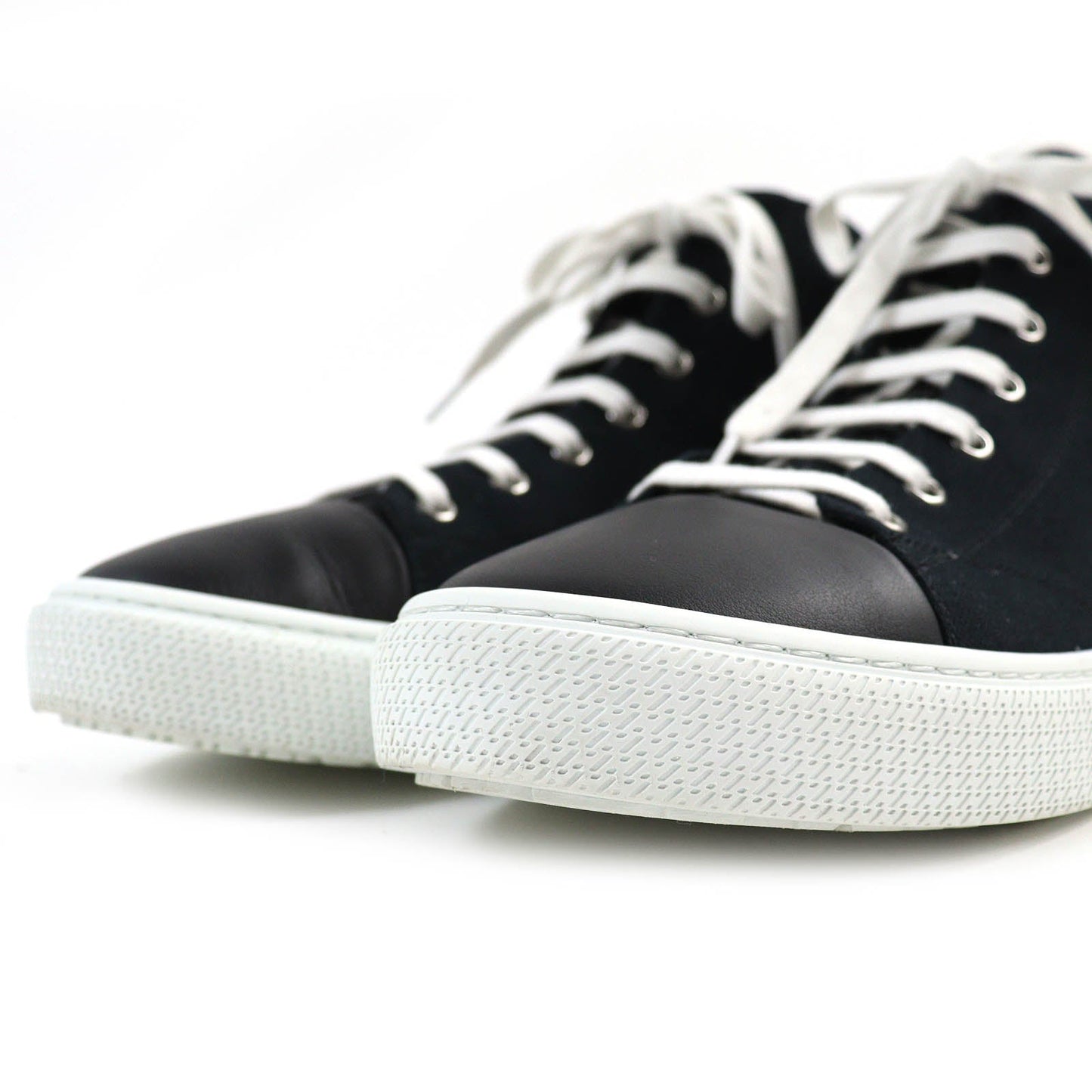 HERMES High cut sneakers canvas black Iriko 42.5