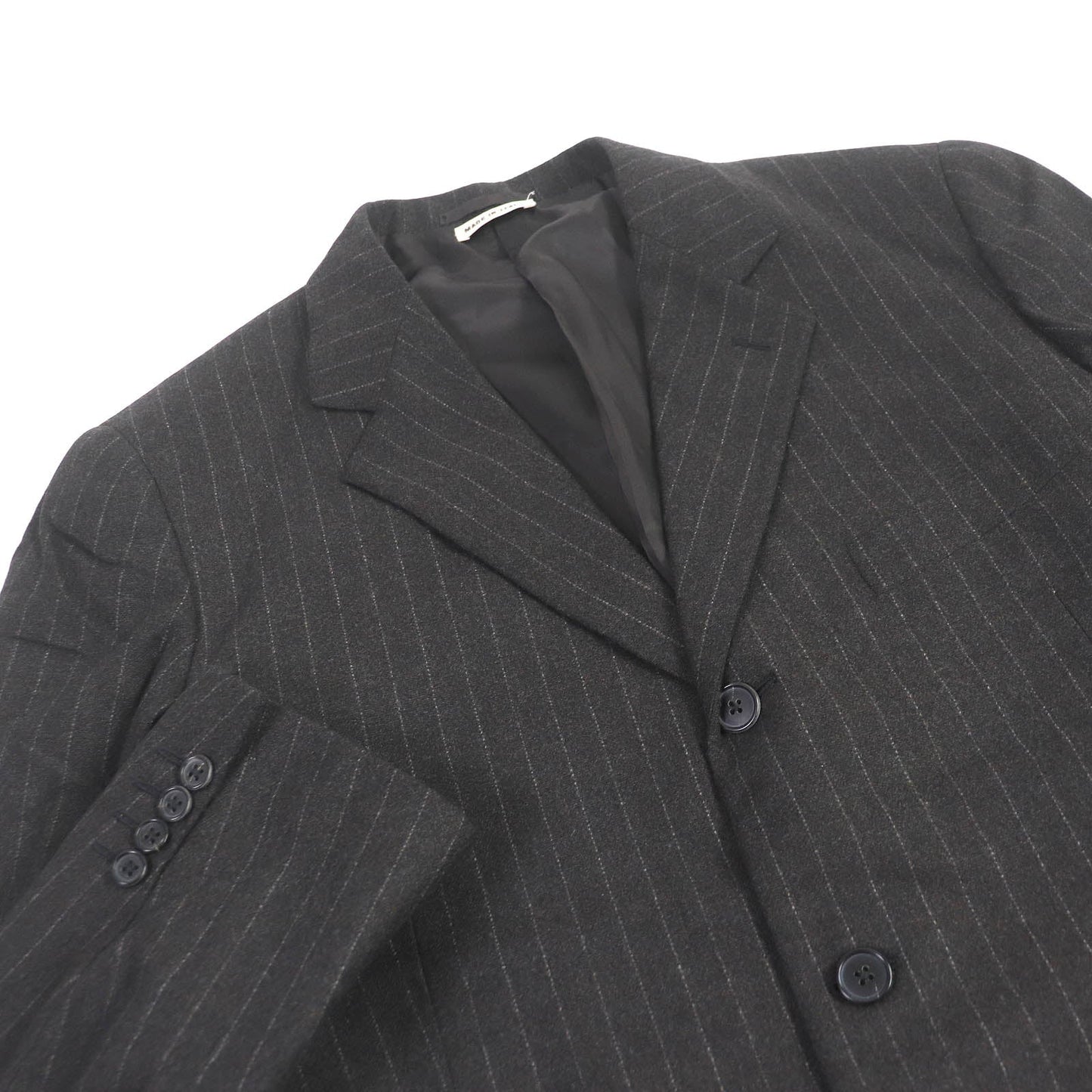 HERMES tailored jacket cashmere Charcoal gray 52