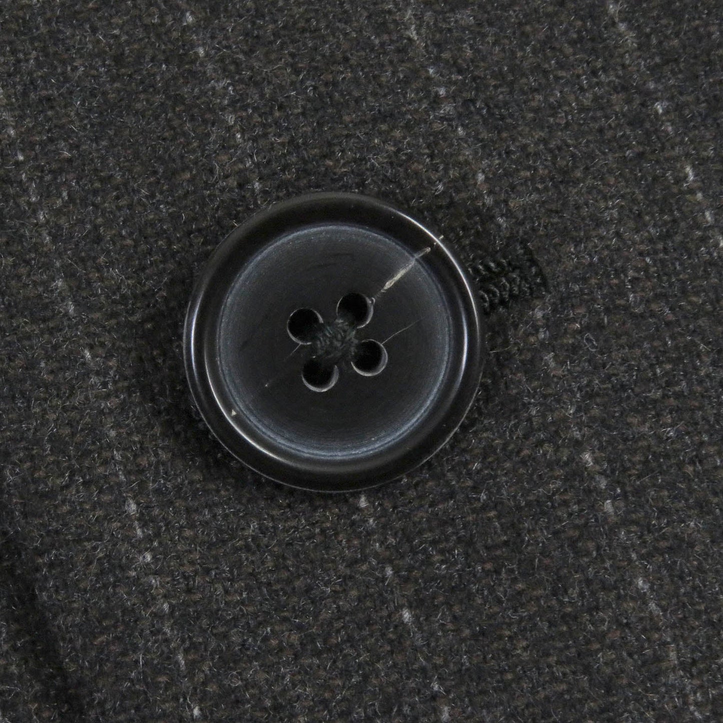HERMES tailored jacket cashmere Charcoal gray 52
