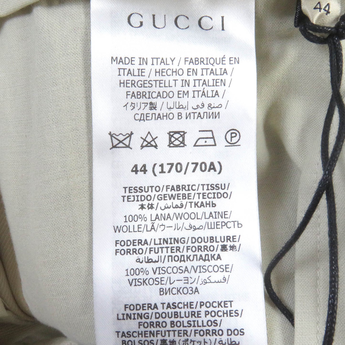 GUCCI Pants 710564 wool Beige type 44
