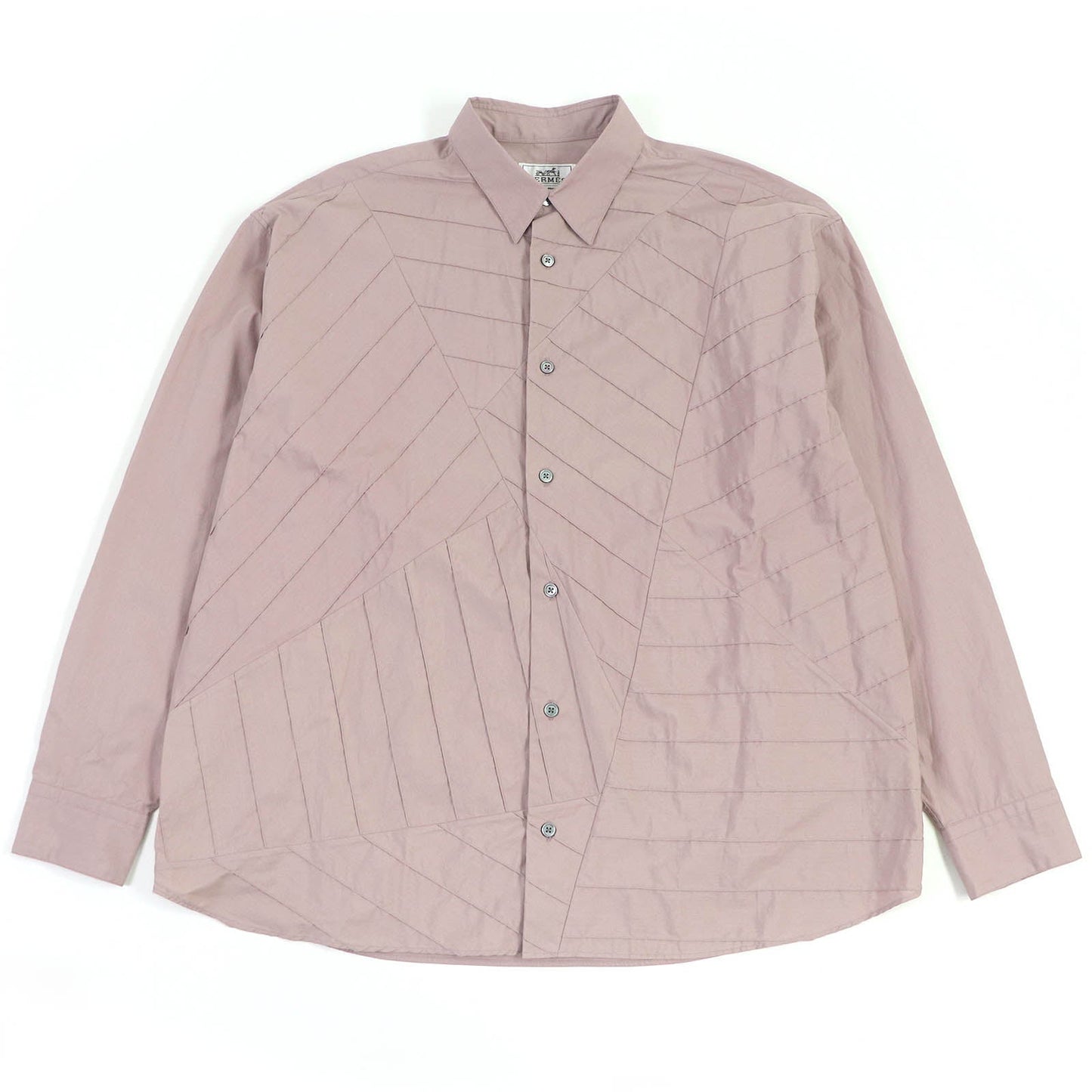 HERMES Long sleeve shirt cotton Pink type 41