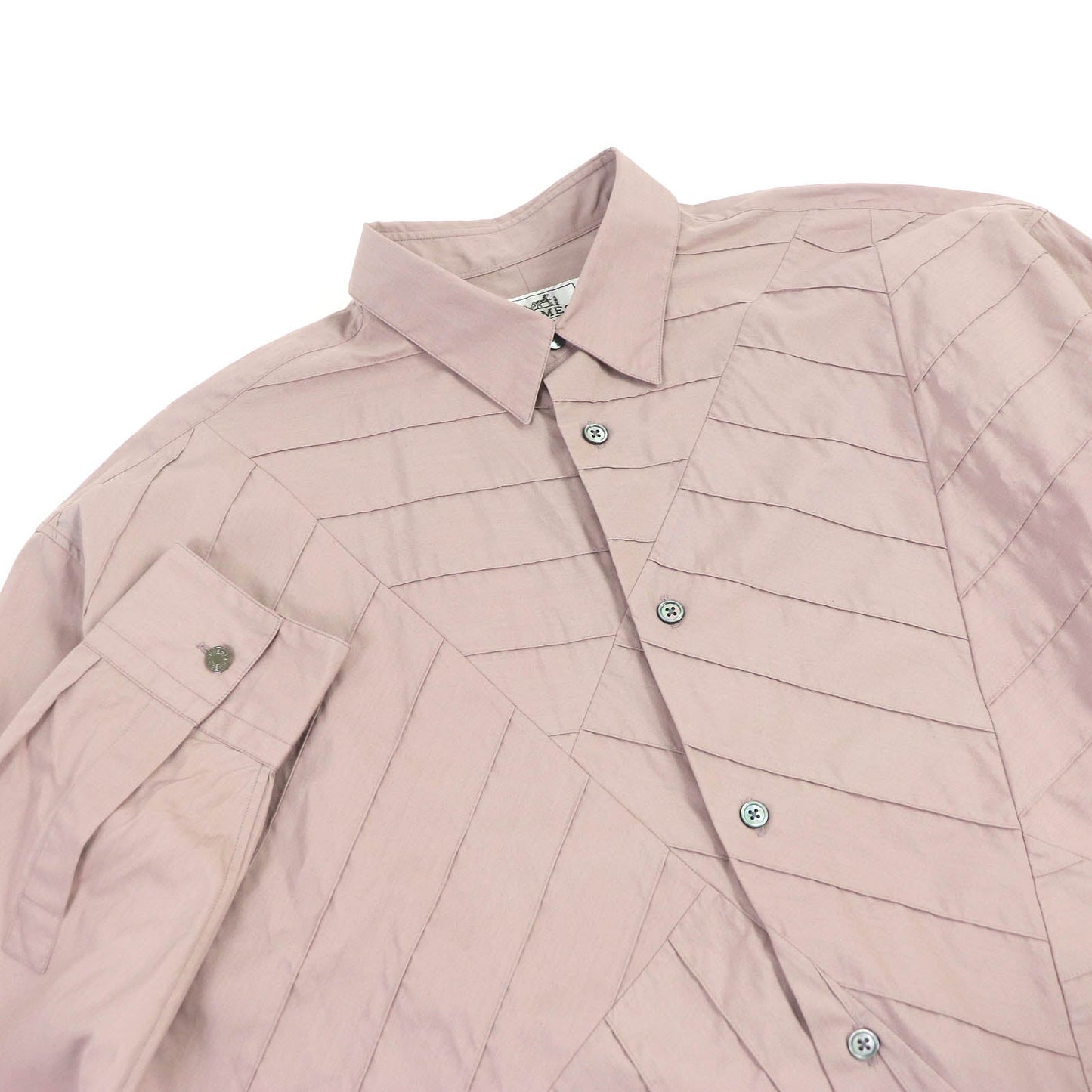 HERMES Long sleeve shirt cotton Pink type 41