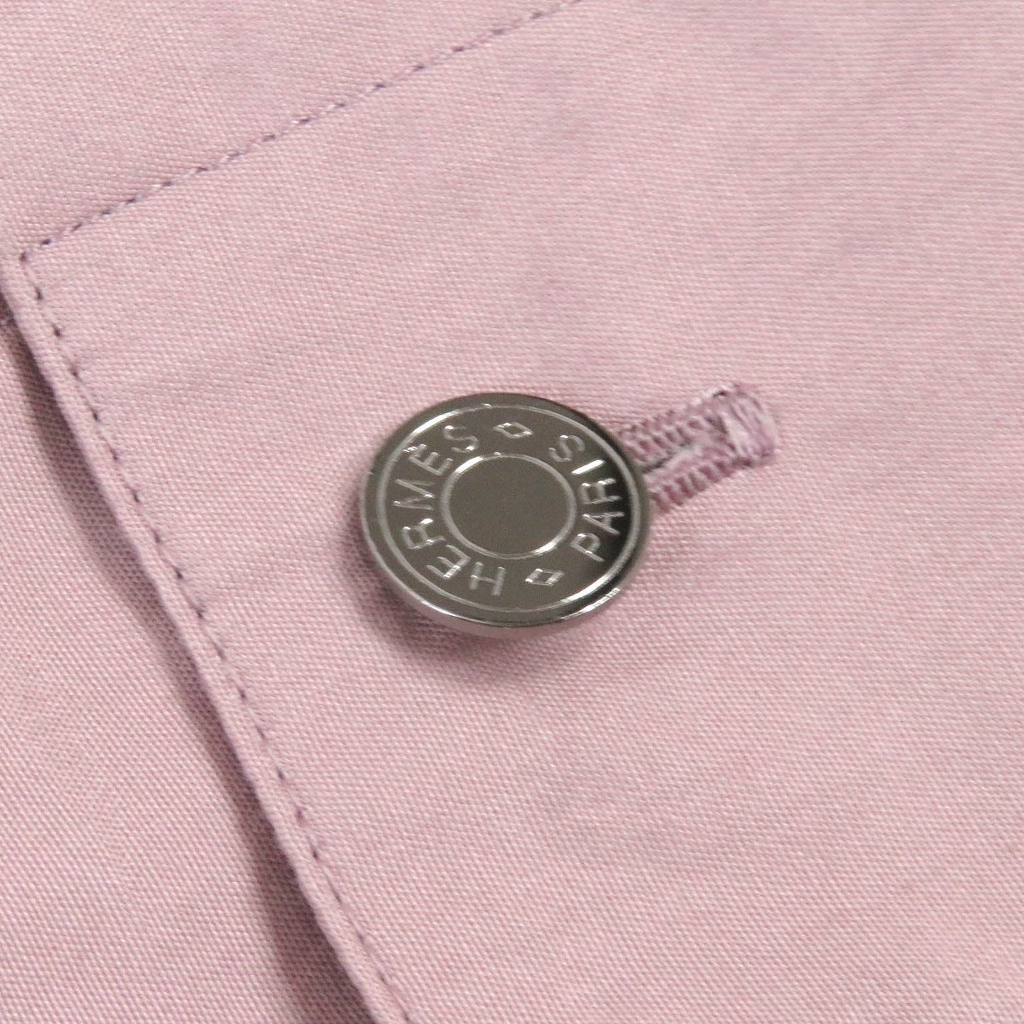 HERMES Long sleeve shirt cotton Pink type 41
