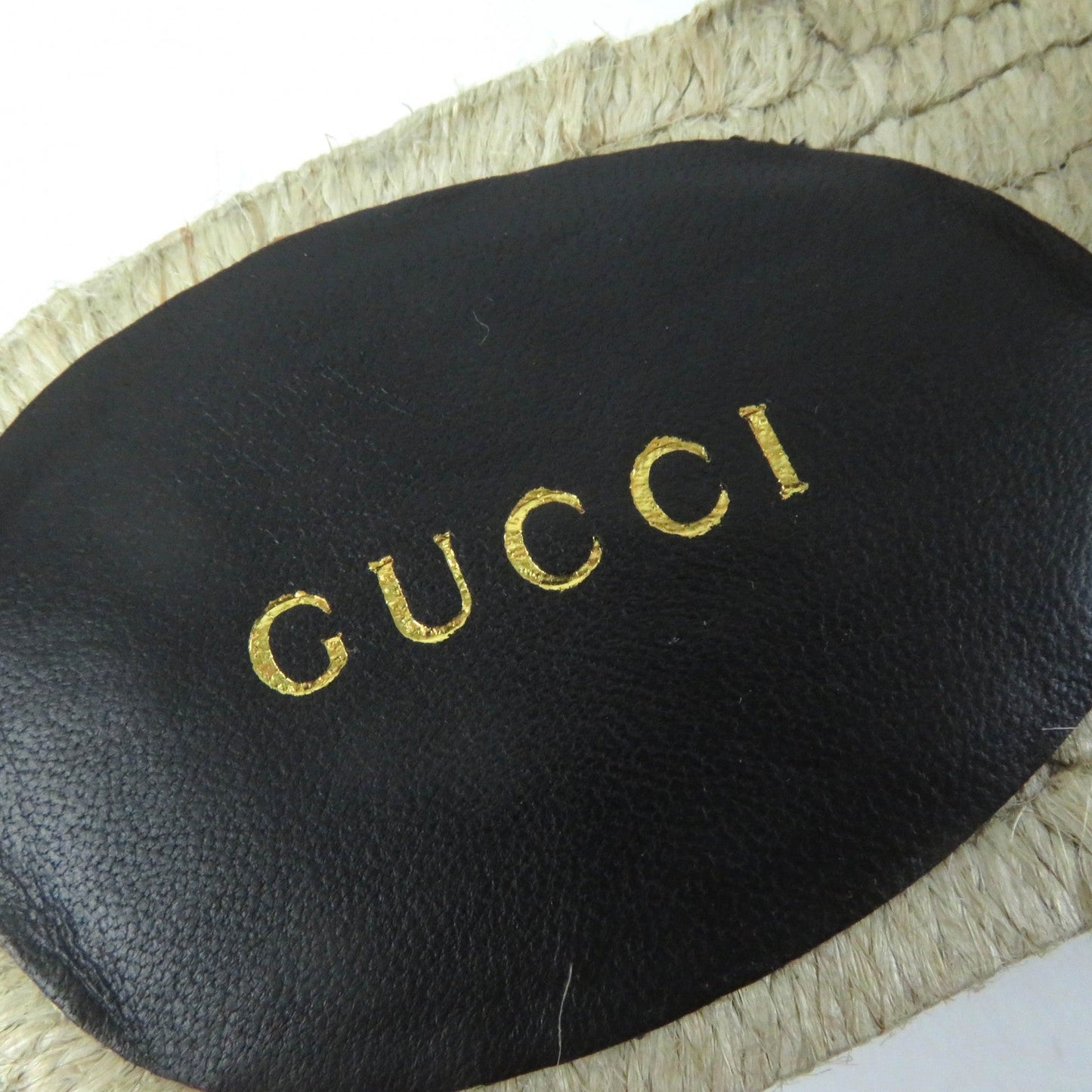 GUCCI Sandals 573028 leather black 34.5